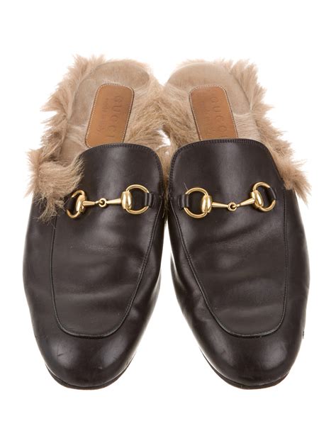 gucci men's horsebit slipper|gucci princetown slipper fur.